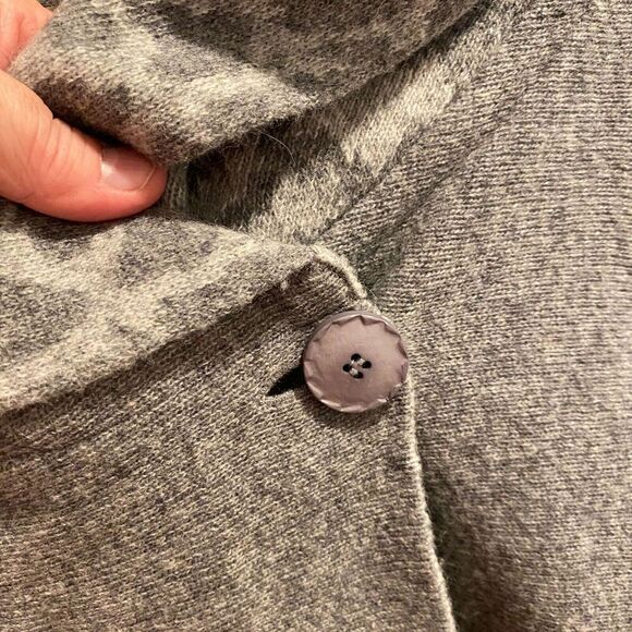 Chiaramente Wool Cardigan Women‎ Size L Made in Italy EUC Old Money Minimalist - Picture 4 of 6